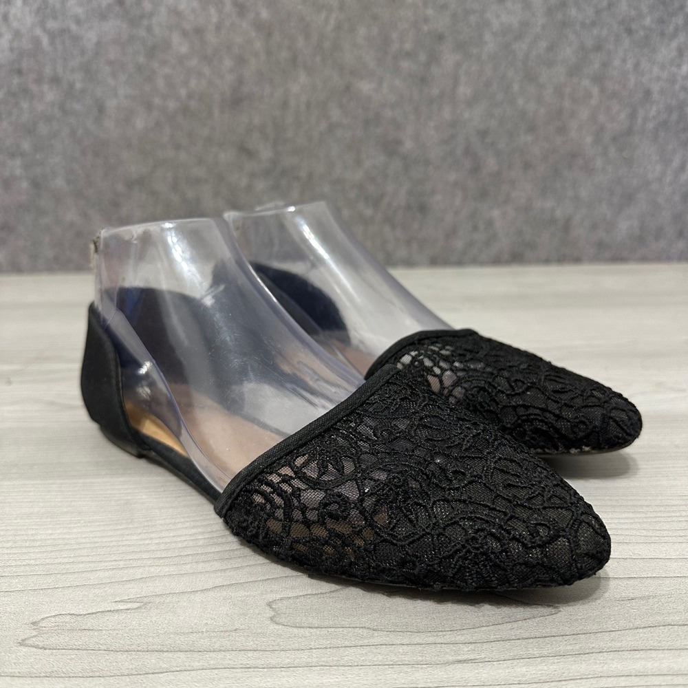 Seychelles D'Orsay Flats Womens 7 Lace Pointed Toe Memory Foam Dressy Shoes